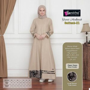 ZENITHA SAKINAH 21 KHAKI 3L