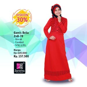 ZENITHA Belia 78 Merah (S/M)