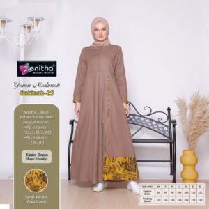 ZENITHA SAKINAH 25P COKLAT M