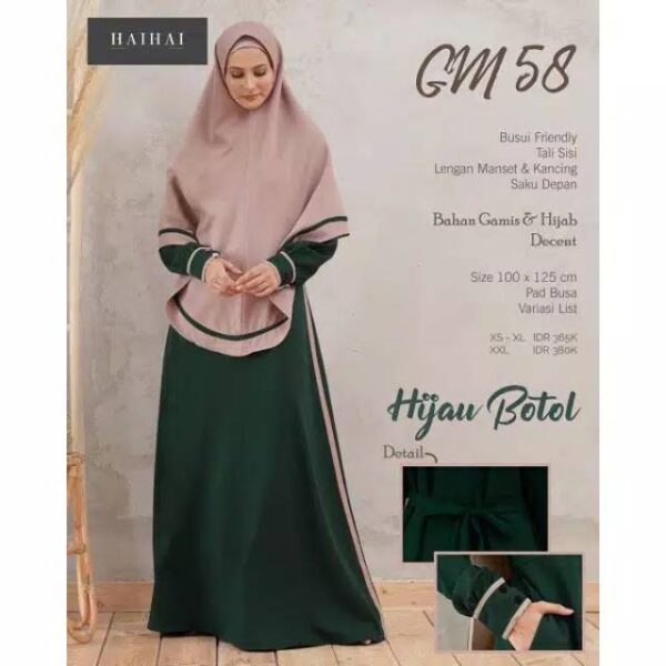 HAITWO GM 58 HIJAU BOTOL - XXL