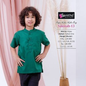 ZENITHA Sakinah 13 Kids Boy Hijau 3/4