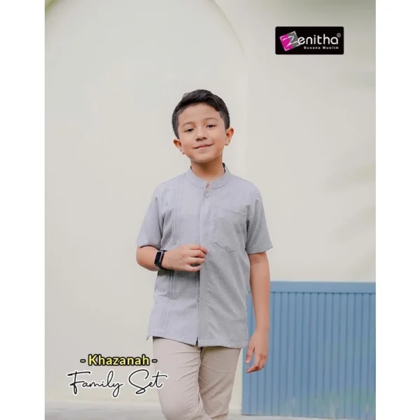 ZENITHA KHAZANAH FAMILY SET GREY BOY 9/10