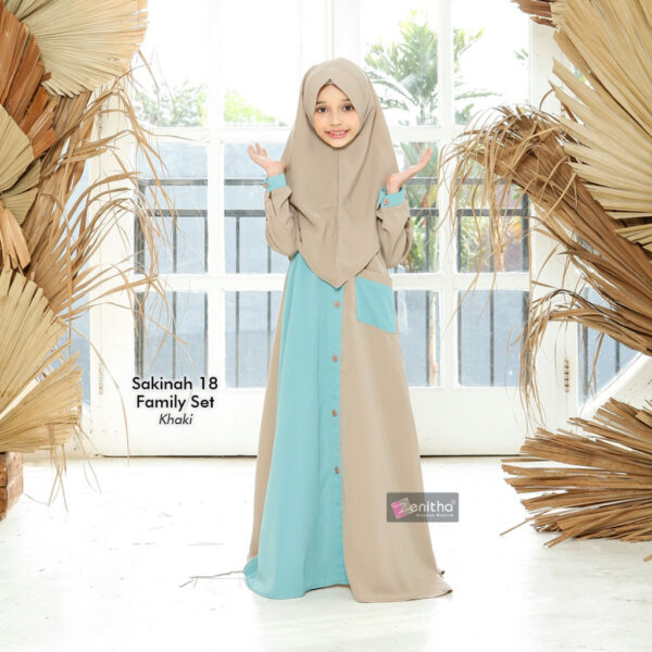 ZENITHA Sakinah 18 Kids Girl Khaki 5/6