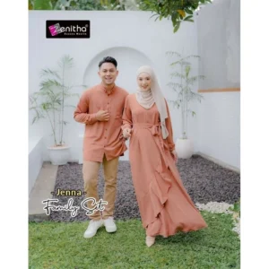 ZENITHA JENNA FAMILY SET CORAL GIRL 3/4