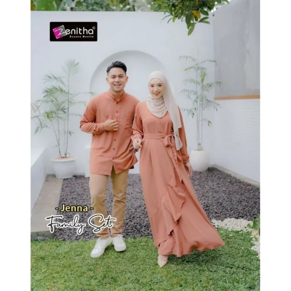 ZENITHA JENNA FAMILY SET CORAL GIRL 3/4